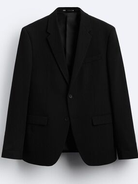 Classic Suit Jacket Black Men’s Size 44R Zara